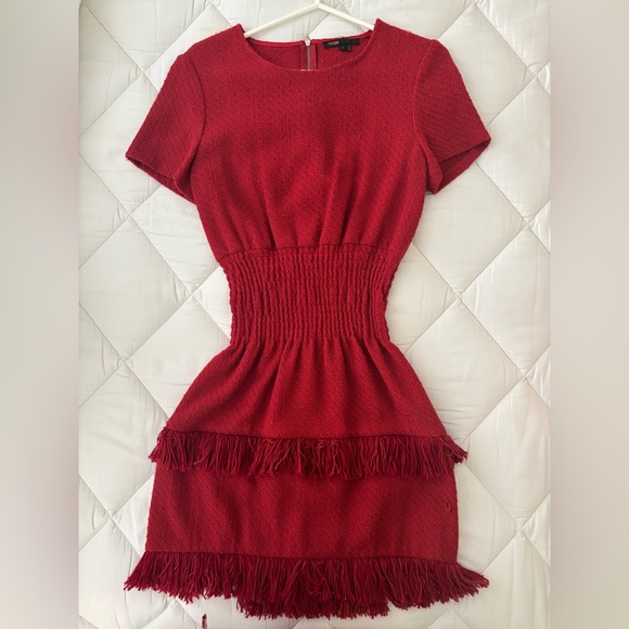 Maje Rabata Fringe Dress - Picture 2 of 6